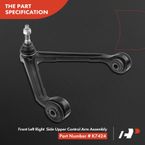 6 Pcs Front Control Arm with Ball Joint Tie Rod End for Dodge Durango Chrysler Aspen