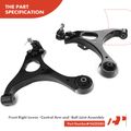 6 Pcs Front Control Arm with Ball Joint Tie Rod End for Honda Civic 2006-2011 1.8L
