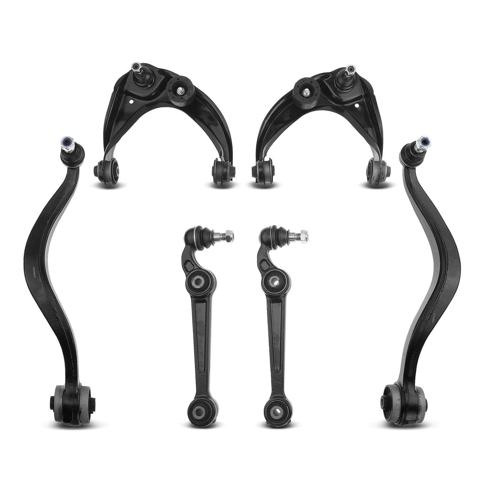 thumbnail image 2 of Front End Suspension Kit – Upper & Lower Control Arms + Tie Rod Ends For 2007-2009 Ford Fusion Lincoln MKZ 2 of 5