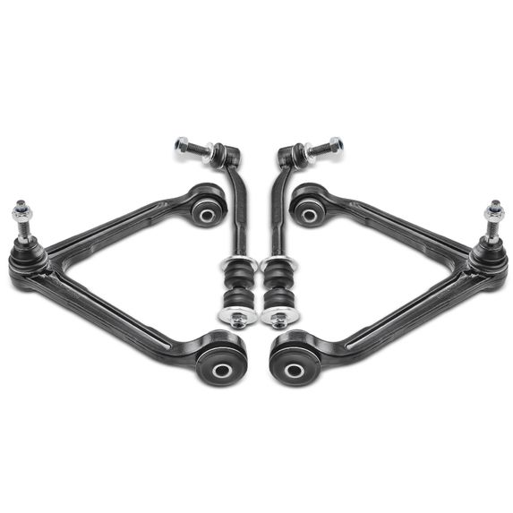 4 Pcs Front Upper Control Arm & Stabilizer Bar Link for Dodge Durango Chrysler