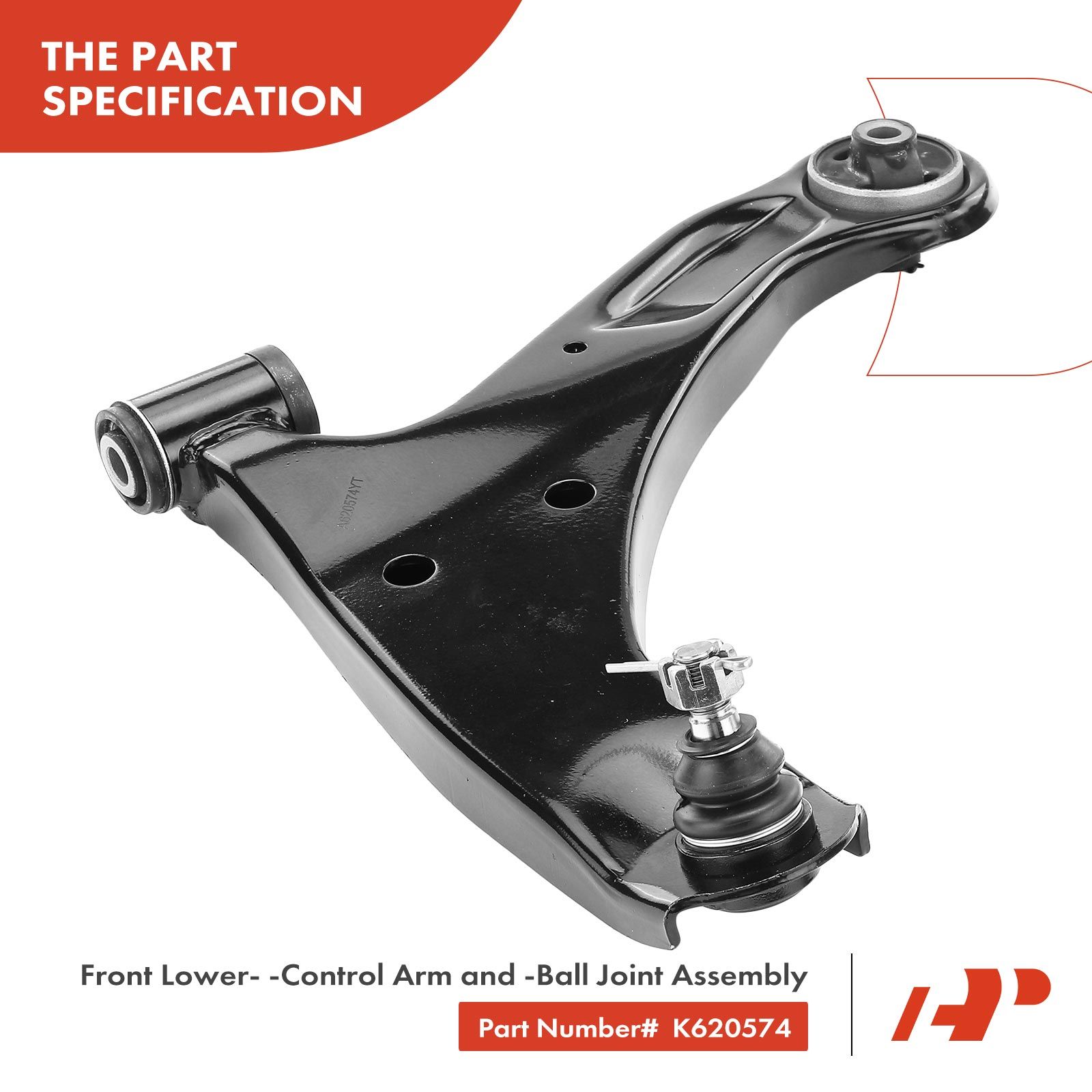 A-Premium 2 x Front Lower Control Arm， with Ball Joint ＆ Bushing