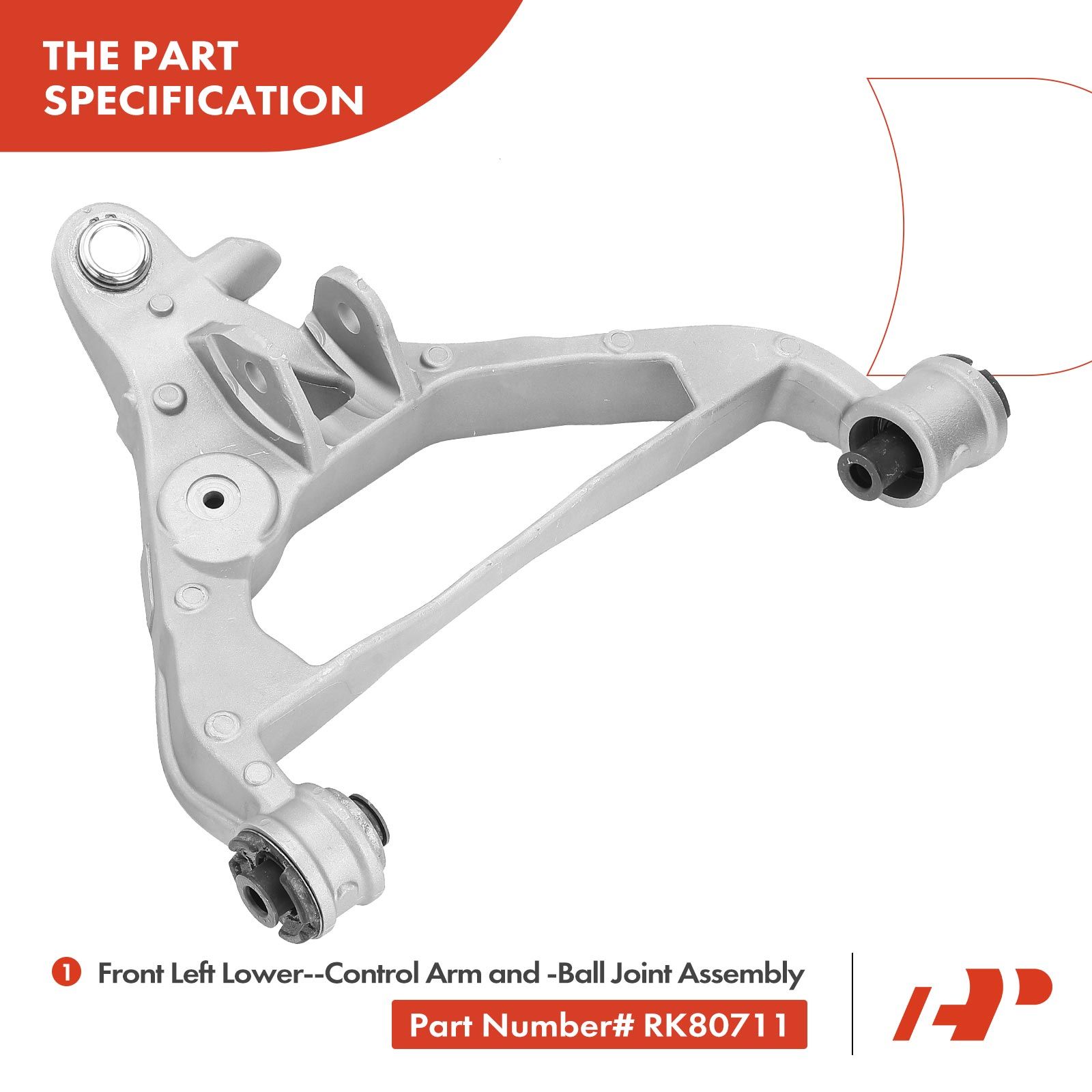 A-Premium.com | 2 Pcs Front Lower Control Arm with Ball Joint for