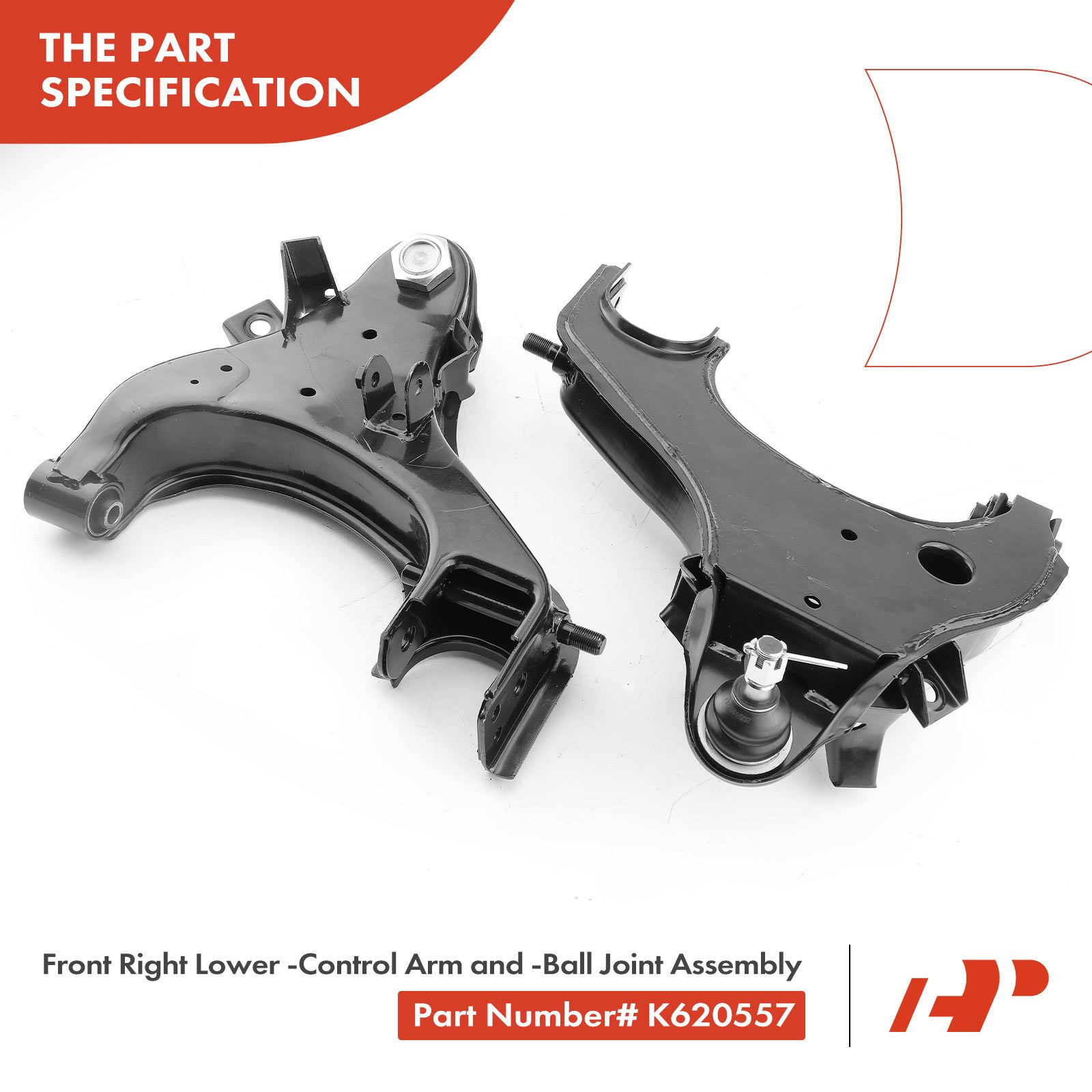 A-Premium.com | 4 Pcs Front Control Arm with Ball Joints for 2002