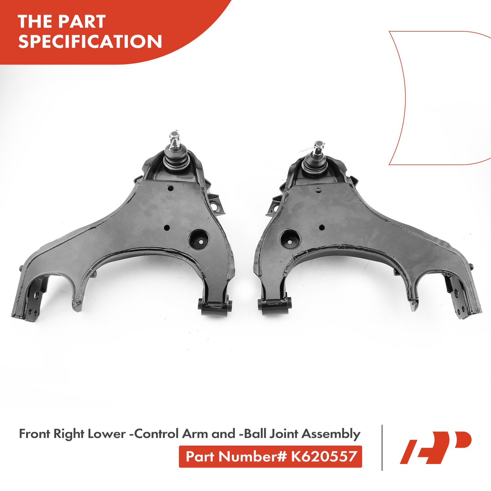 A-Premium.com | 4 Pcs Front Control Arm with Ball Joints for 2002