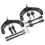 10 Pcs Front Control Arm & Stabilizer Bar Link & Tie Rod End for Dodge Ram 1500