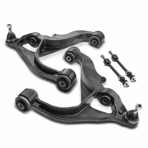 4 Pcs Front Control Arm & Sway Bar End Link for Dodge Ram 1500 06-10 Ram 1500 11-18
