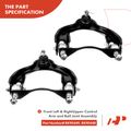 14 Pcs Front Control Arm with Ball Joints Sway Bar Link Tie Rod End for Honda Civic