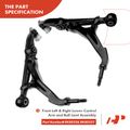 14 Pcs Front Control Arm with Ball Joints Sway Bar Link Tie Rod End for Honda Civic