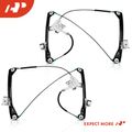 2 Pcs Front Power Window Regulator without Motor for 2006 BMW M3