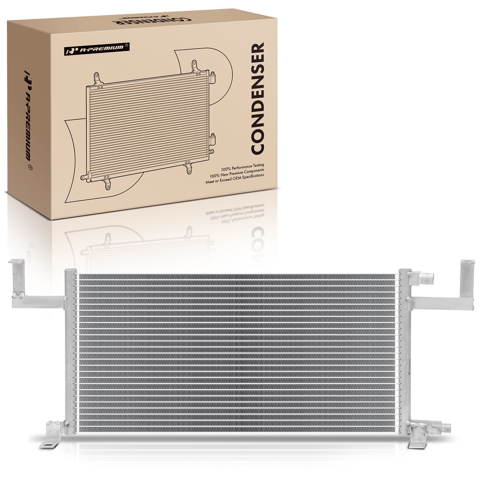 AC Condenser for Jeep Cherokee 1987-1996 Comanche 1987-1992 Wagoneer 1987-1990