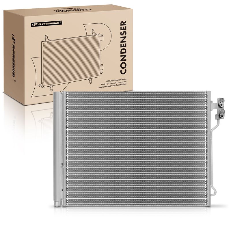 AC Condenser with Receiver Drier for 2012 BMW 528i xDrive