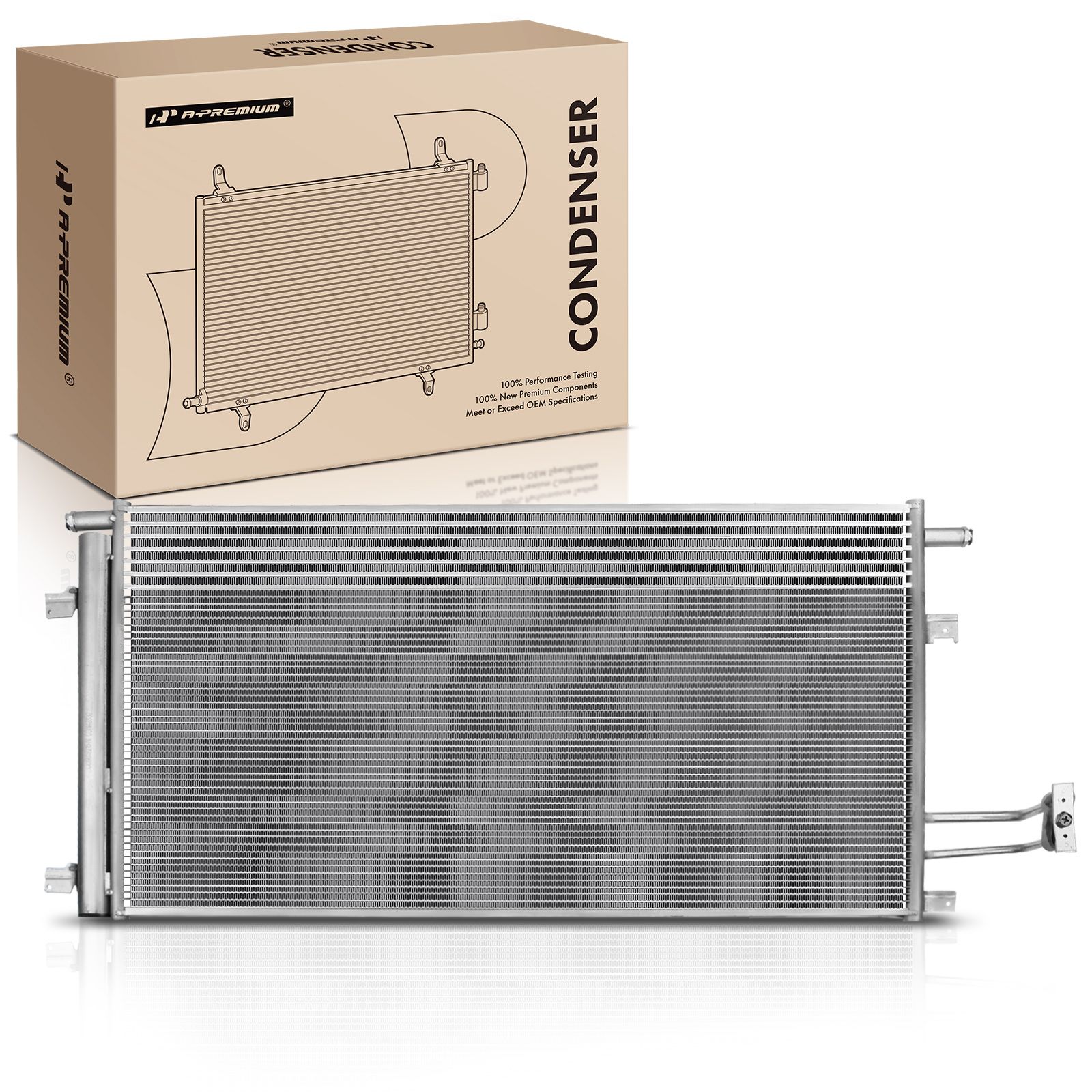 AC Condenser with Receiver Drier for Chevy Silverado 1500 GMC Sierra