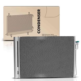 AC Condenser with Receiver Drier for BMW 525i 528i 530i 550i 645Ci 650i M5 M6