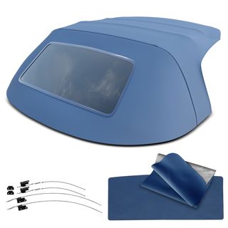 Blue Convertible Soft Top with Plastic Window for BMW Z3 1996-2002