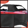 Convertible Soft Top with Clear Plastic Window for 1987 Ford Mustang