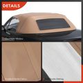 Tan Convertible Soft Top with Glass Window for 1991 Mazda Miata