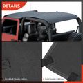 Diamond Black Extended Bikini Soft Top for 2003 Jeep TJ