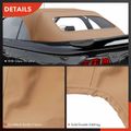 Tan Convertible Soft Top with Glass Window for Ford Mustang 1994-2004 Convertible