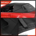 Convertible Soft Top with Plastic Window Black for 1997 Mercedes-Benz SL320