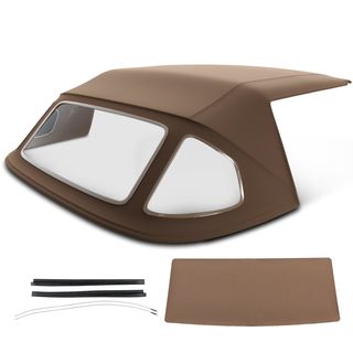 Tan Convertible Soft Top with Plastic Window for Mercedes-Benz 380SL 450SL 560SL