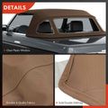 Tan Convertible Soft Top with Plastic Window for 1977 Mercedes-Benz 450SL