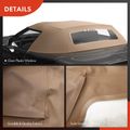 Convertible Soft Top with Plastic Window for Chevrolet Corvette 1986-1993 Tan