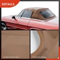 Tan Convertible Soft Top with Plastic Window for Alfa Romeo Spider GT Veloce 71-94