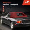 Burgundy Convertible Soft Top with Plastic Window for 2001 BMW Z3