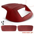 Burgundy Convertible Soft Top with Plastic Window for 2001 BMW Z3