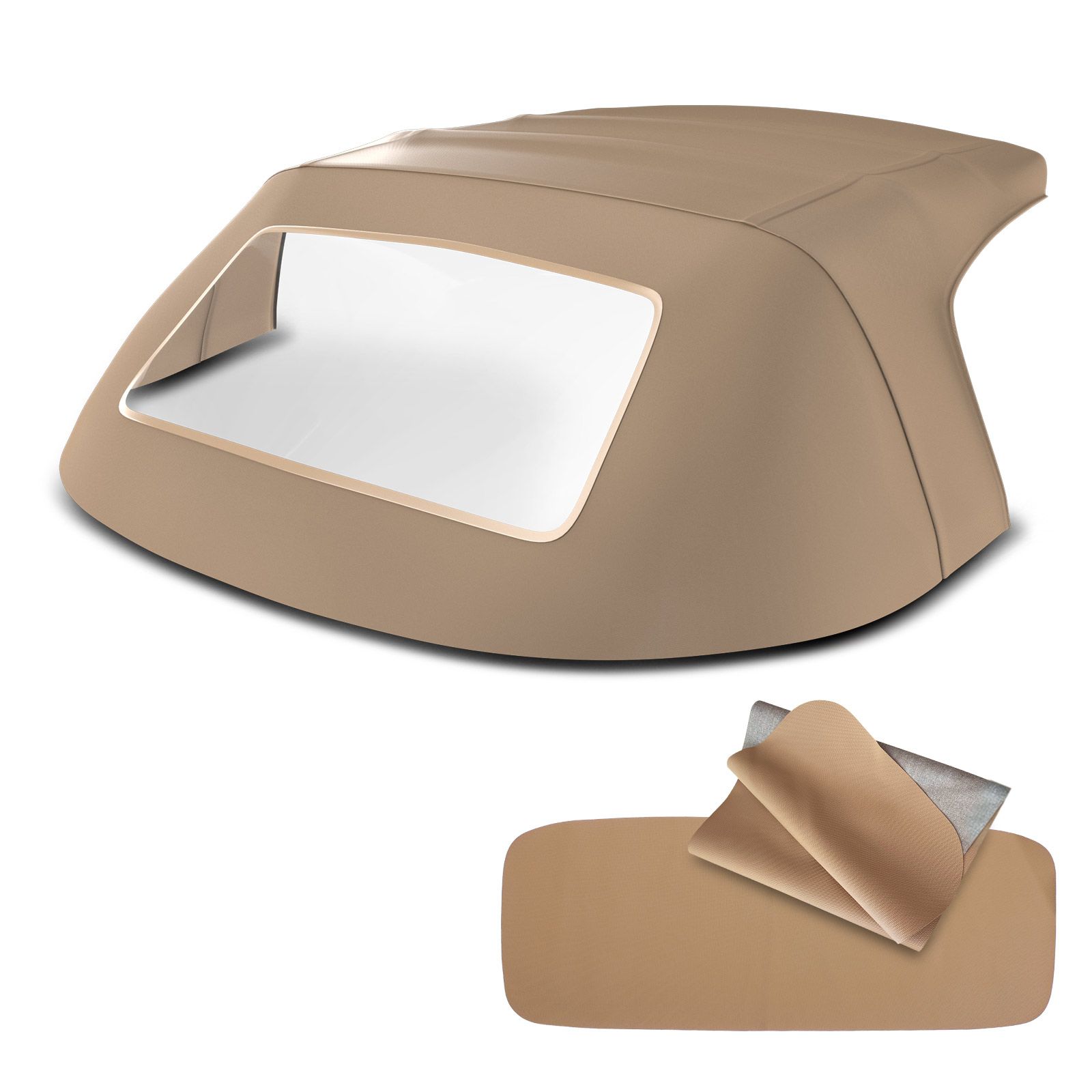 Convertible Top, Mazda Miata 1990-2005 Zippered Glass, Blue Cabrio