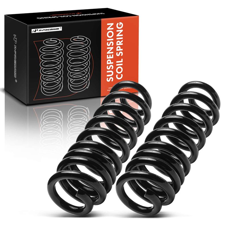 2 Pcs Front Coil Springs for 2000 Ford E-350 Super Duty