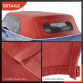 Burgundy Convertible Soft Top with Glass Window for Mini Cooper 2003-2008