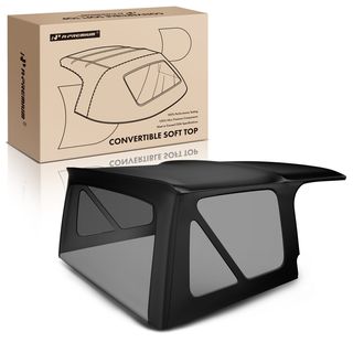 Black Convertible Soft Top with Plastic Window for Jeep TJ Wrangler 1997-2006