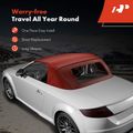 Burgundy Convertible Soft Top with Defroster Glass Window for 2010 Audi TTS Quattro