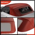 Burgundy Convertible Soft Top with Defroster Glass Window for 2010 Audi TTS Quattro