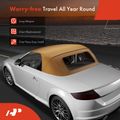 Tan Convertible Soft Top with Defroster Glass Window for 2013 Audi TT