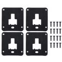 Truck Bed Cleats Tie Down Interface Plates with Screws for Ford F-150 2015-2021