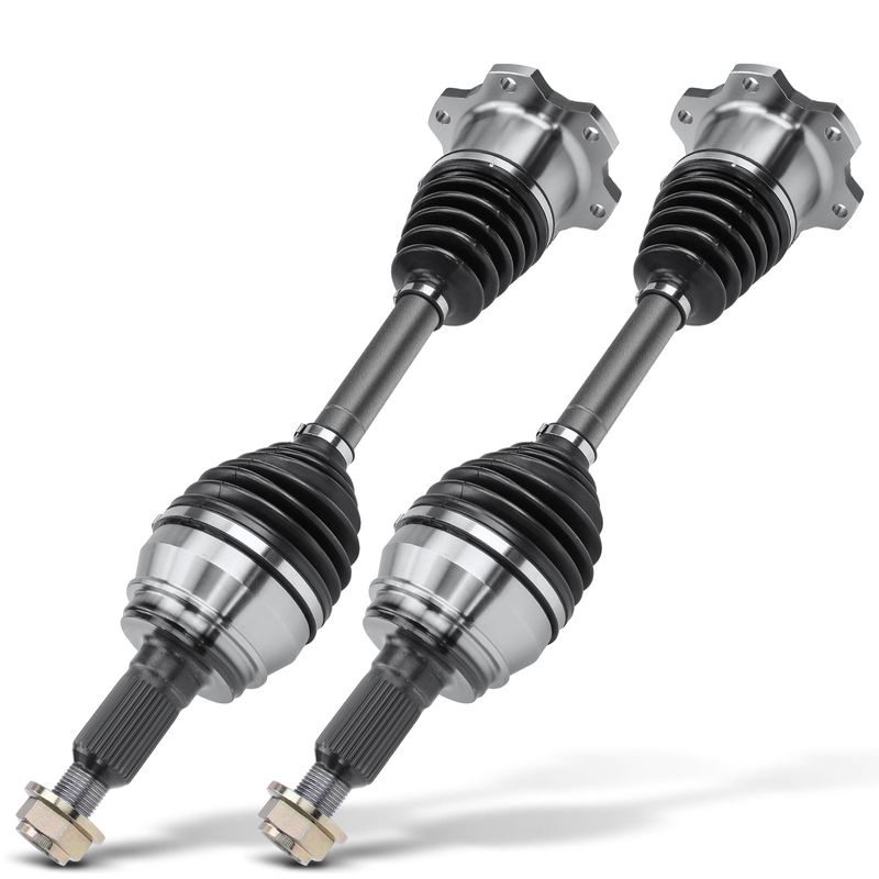 2 Pcs Front CV Axle Shaft Assembly for Chevy Silverado 1500 GMC K1500
