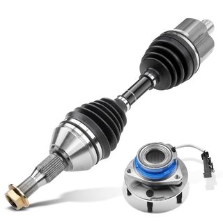 Front Driver CV Axle Shaft + Hub Bearing for Buick Regal Chevrolet Pontiac