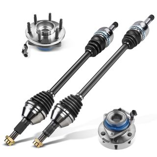 Rear CV Axle Shaft + Hub Bearing for Cadillac CTS 2003-2007 V6 2.8L V6 3.2L