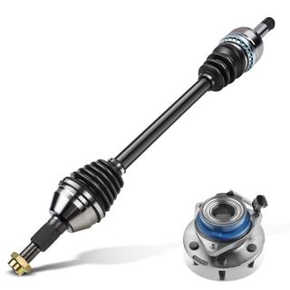 Rear Driver CV Axle Shaft + Hub Bearing for Cadillac CTS 2004-2007