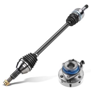 Rear Passenger CV Axle Shaft + Hub Bearing for Cadillac CTS 2004-2007