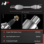 Rear Driver CV Axle Shaft Assembly for Acura MDX 2007-2013 V6 3.7L SOHC