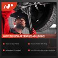 2 Pcs Rear CV Axle Shaft Assembly for Honda CR-V 2012 L4 2.4L