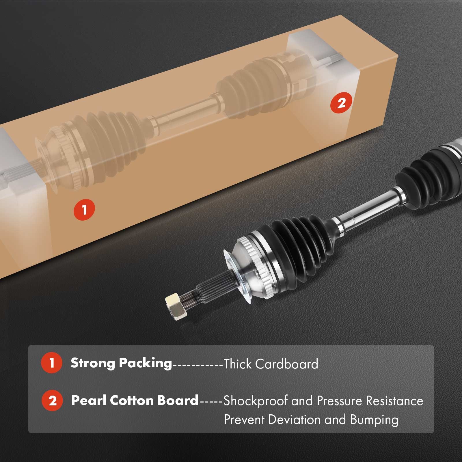 A-Premium CV Axle Shaft Assembly Compatible with Toyota RAV4 1996