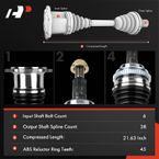 CV Axle Shaft Assembly for Audi A6 1998-2001 Quattro