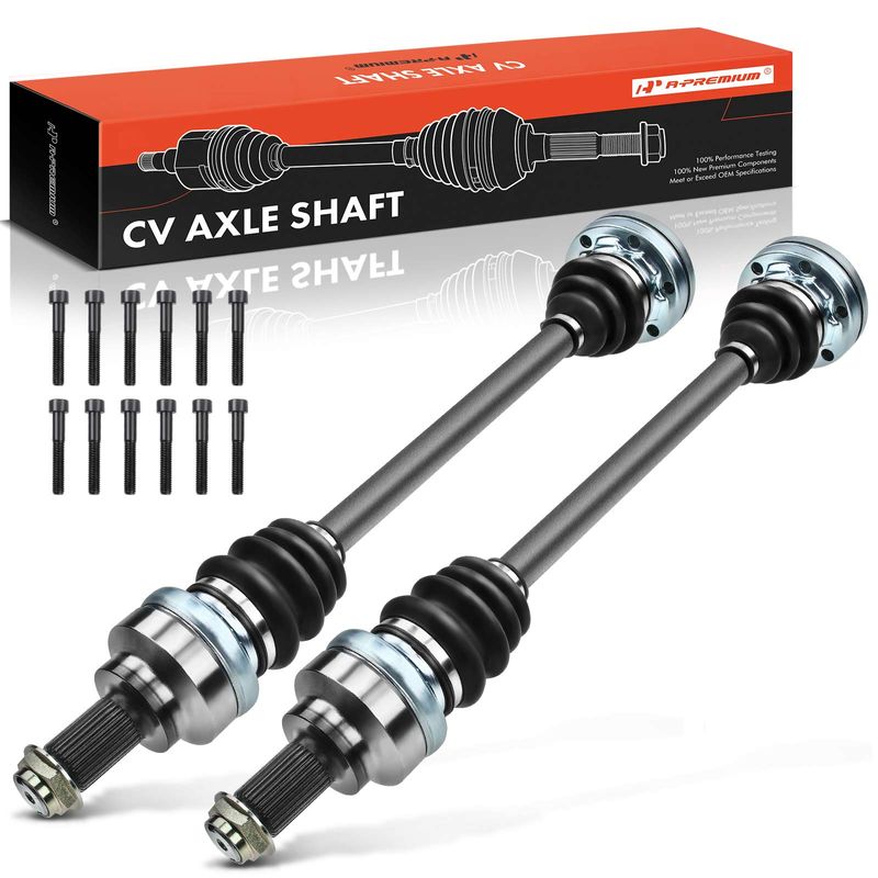 2 Pcs Rear CV Axle Shaft Assembly for 1997 BMW 528i