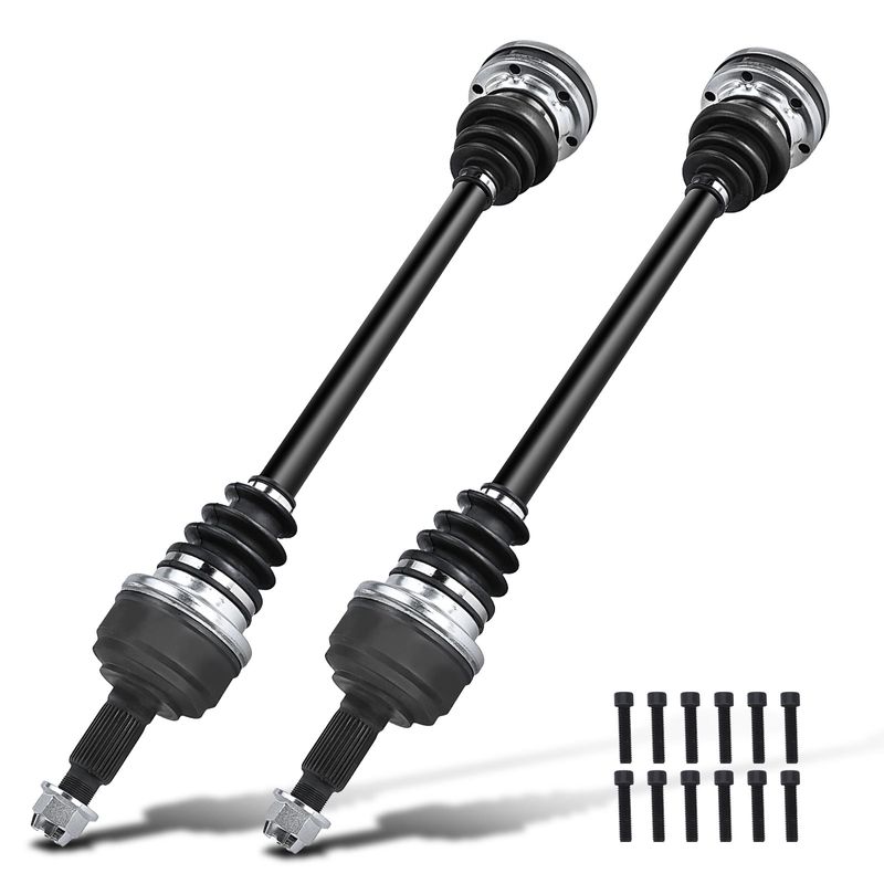 2 Pcs Rear CV Axle Shaft Assembly for Audi Q7 Porsche Cayenne Volkswagen Touareg