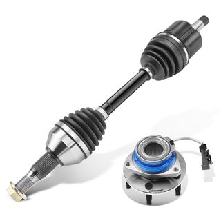 Front Passenger CV Axle Shaft + Hub Bearing for Buick Regal Chevrolet Pontiac