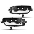 2 Pcs Left & Right Textured Black Interior Door Handle for 2016 Nissan TITAN XD